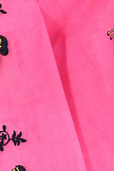Pink Pure Cotton Urbasi Hand Hand Loom Saree (1117)